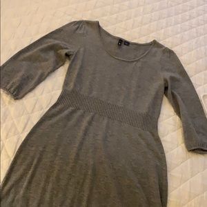 H&M Sweater dress gray, medium sleeves size 6